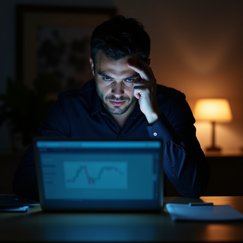 Человек столкнулся с финансовым мошенничеством